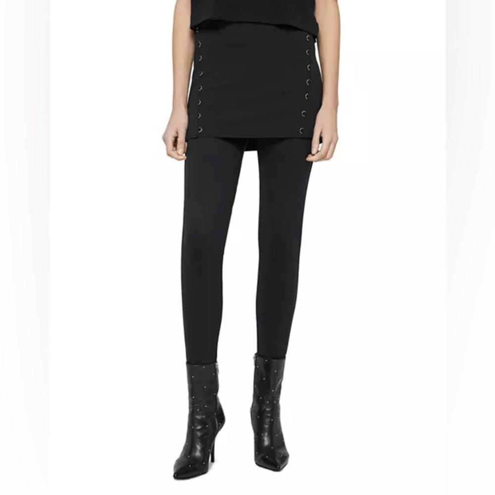 ALLSAINTS Daner Terro skirt overlay leggings - Black
